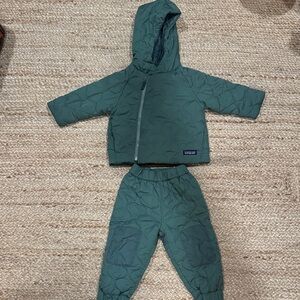 Patagonia Baby Quilted Puff Jacket and Pant - 12-18M